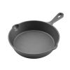 Cast Iron Skillet, 3-Piece Frying Pan Set (6, 8, 10 in), Heavy-Duty Skillets with Heat-Resistant Handle, Pre-Seasoned Chef's Pan, Kitchen Cookware