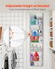 Over the Door Pantry Organizer, 8-Tier Pantry Organization and Storage, Heavy-Duty Steel Hanging Spice Rack, Adjustable Wall Seasoning Shelves