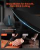 Kitchen Knife Set with Block and Sharpener, 15 Piece German High Carbon Stainless Steel Knife Set, Kitchen Cutlery with PP Ergonomic Handle