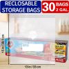 30 Count Reclosable Storage Bags, Fresh-keeping Bag, Heavy Duty Food Sorting Storage Bag, Food Preservation Sealed Bag, For Fruit, Grain