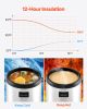 Insulated Beverage Dispenser, 1.5 Gal/6L Stainless Steel Thermal Drink Server with Spigot & Temp Display, Suitable for Hot and Cold Drinks