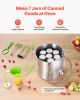 Canning Supplies Starter Kit, 9 Pieces Stainless Steel Water Bath Canning Kit for Beginners, Canning Tools Set: Pot, Rack, Lid, Funnel, Tongs