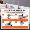 Stainless Steel Salad Spinner, 4.75Qt, One-handed Easy Press Large Vegetable Dryer Washer, Lettuce Cleaner and Dryer with 304 Stainless Steel Bowl