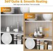 Farmhouse Oak  Lazy Susan Turntable Organizer for Cabinet
