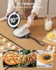 Tortilla Press, 10 Inch Cast Iron Tortilla and Roti Maker, Heavy Duty Tortilladora Press, Pataconera Makers with Handle and 100 Pcs Parchment Paper