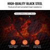 X-Marks Fire Pit Grill Grate, Round Cooking Grate, Heavy Duty Steel Campfire BBQ Grill Grid with Handle and Support X Wire