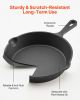Cast Iron Skillet, 3-Piece Frying Pan Set (6, 8, 10 in), Heavy-Duty Skillets with Heat-Resistant Handle, Pre-Seasoned Chef's Pan, Kitchen Cookware