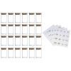 High Borosilicate Glass Spice Jar with Label and Bamboo Lid (24 x 8 Ounces), Spice Container with 72 Printed Labels and 20 Handwritten Labels
