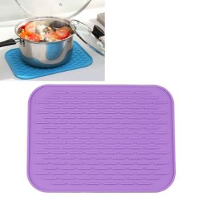 Household European Pot Pad Table Waterproof Phone Pad (Color: Purple, Type: Insulation Mat)