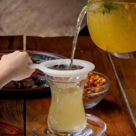 100/200/400 ultra-fine filter - washable nylon mesh filter - suitable for coffee, tea, juice, and nut milk - reusable sieve spoon - kitchen tool (style: 400 Mesh)