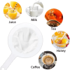 100/200/400 ultra-fine filter - washable nylon mesh filter - suitable for coffee, tea, juice, and nut milk - reusable sieve spoon - kitchen tool