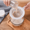 100/200/400 ultra-fine filter - washable nylon mesh filter - suitable for coffee, tea, juice, and nut milk - reusable sieve spoon - kitchen tool