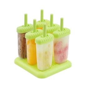 Reusable Plastic Popsicle Mold For Homemade Iced Snacks (Color: Green, Type: Kitchen Supplies)