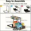 1/2pcs kitchen rack for sink organization and storage, under sink organization, sliding pull-out cabinet organization rack, metal sliding drawer